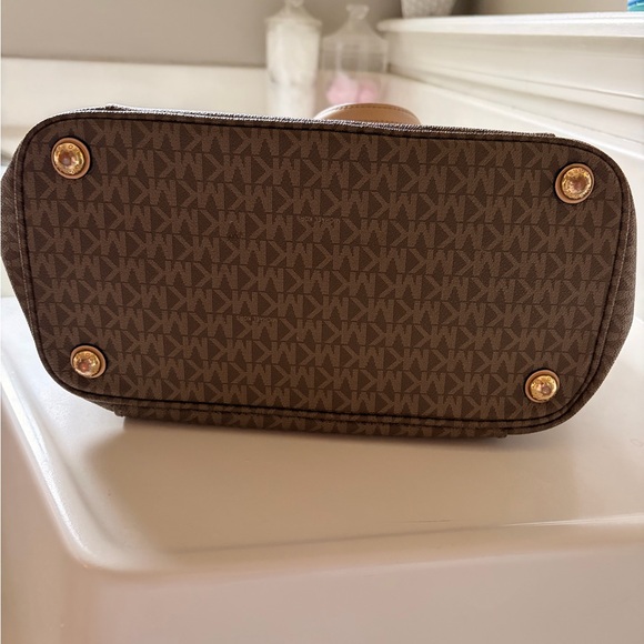 Michael Kors Signature Brown Tote - Picture 3 of 4